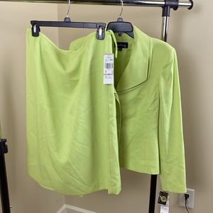 Green two piece suit